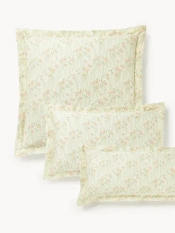 Westwing Collection Funda de almohada de satén estampado Leticia