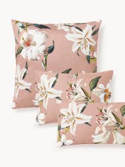 Westwing Collection Funda de almohada de satén con estampado floral Flori^ Fundas De Almohadas|Mantas