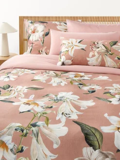 Westwing Collection Funda de almohada de satén con estampado floral Flori^ Fundas De Almohadas|Mantas
