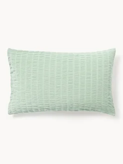 Westwing Collection Funda de almohada de seersucker Esme
