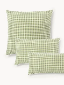 Westwing Collection Funda de almohada de seersucker Davey