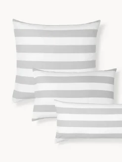 Westwing Collection Funda de almohada doble cara de algodón a rayas Lorena