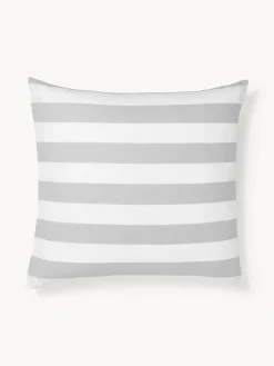 Westwing Collection Funda de almohada doble cara de algodón a rayas Lorena