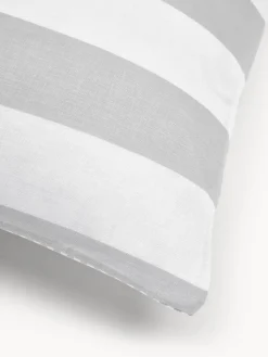 Westwing Collection Funda de almohada doble cara de algodón a rayas Lorena