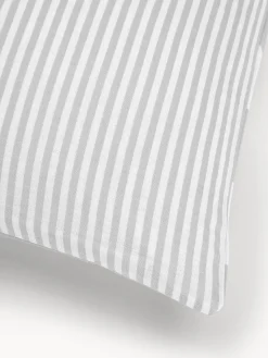 Westwing Collection Funda de almohada doble cara de algodón a rayas Lorena