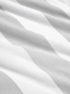 Westwing Collection Funda de almohada doble cara de algodón a rayas Lorena