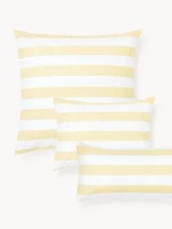 Westwing Collection Funda de almohada doble cara de algodón a rayas Lorena^ Mantas