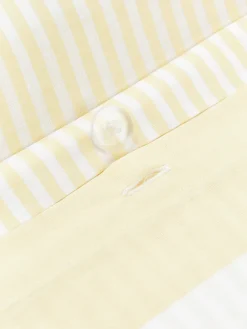 Westwing Collection Funda de almohada doble cara de algodón a rayas Lorena^ Mantas