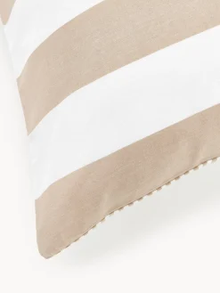 Westwing Collection Funda de almohada doble cara de algodón a rayas Lorena