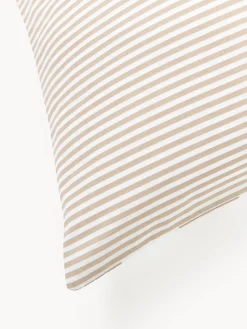 Westwing Collection Funda de almohada doble cara de algodón a rayas Lorena