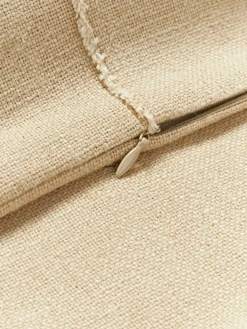 Westwing Collection Funda de cojín artesanal con costura decorativa Terre