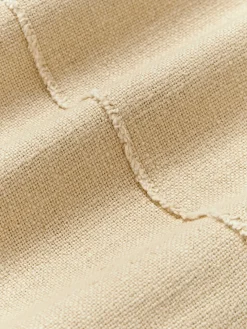 Westwing Collection Funda de cojín artesanal con costura decorativa Terre