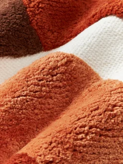 Westwing Collection Funda de cojín artesanal con relieves Malu