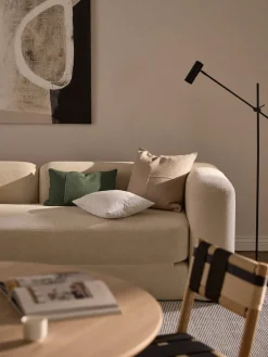 Westwing Collection Funda de cojín artesanal con costura decorativa Terre^ Mantas|Cojines Decorativos