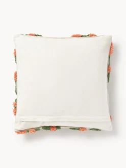 Westwing Collection Funda de cojín artesanal con tejido capitoné Jiri