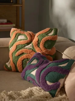 Westwing Collection Funda de cojín artesanal con tejido capitoné Jiri