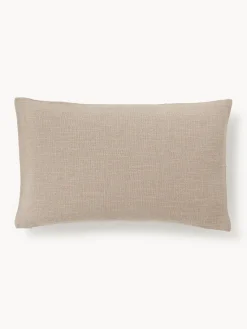 Westwing Collection Funda de cojín artesanal con costura decorativa Terre