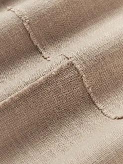 Westwing Collection Funda de cojín artesanal con costura decorativa Terre