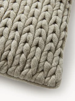 Westwing Collection Funda de cojín artesanal de punto grueso Adyna