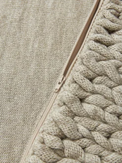 Westwing Collection Funda de cojín artesanal de punto grueso Adyna