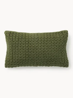 Westwing Collection Funda de cojín artesanal de punto grueso Adyna, 30x50 cm^ Cojines Decorativos|Mantas