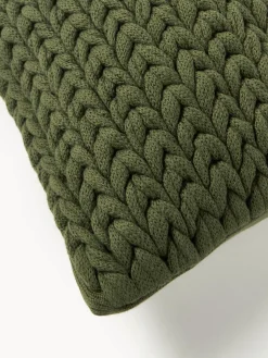 Westwing Collection Funda de cojín artesanal de punto grueso Adyna, 30x50 cm^ Cojines Decorativos|Mantas