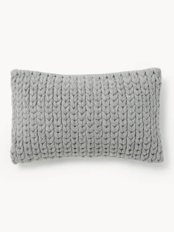 Westwing Collection Funda de cojín artesanal de punto grueso Adyna