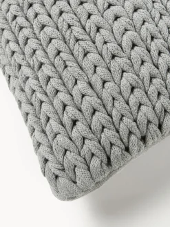 Westwing Collection Funda de cojín artesanal de punto grueso Adyna