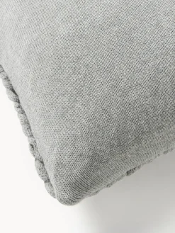 Westwing Collection Funda de cojín artesanal de punto grueso Adyna