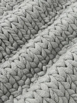 Westwing Collection Funda de cojín artesanal de punto grueso Adyna