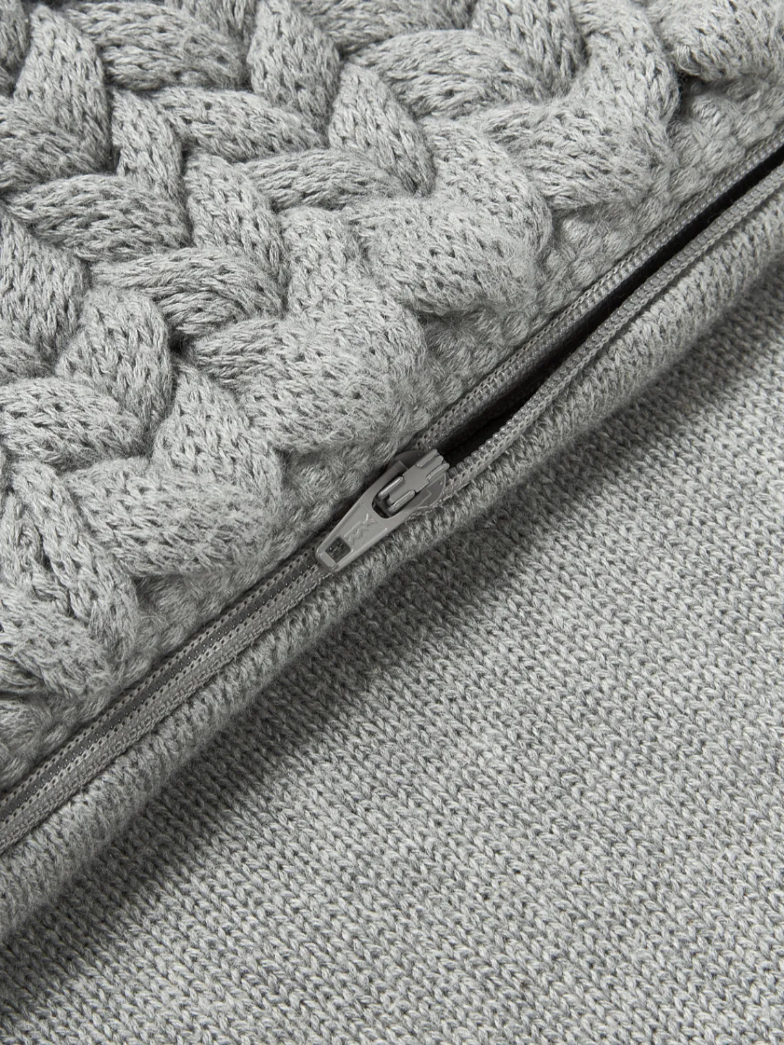 Westwing Collection Funda de cojín artesanal de punto grueso Adyna^ Cojines Decorativos|Mantas