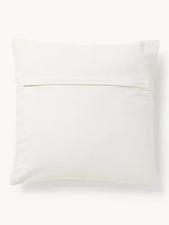 Westwing Collection Funda de cojín bordada de algodón texturizada Vahid