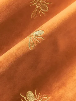 Westwing Collection Funda de cojín bordada de terciopelo Nora