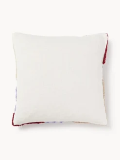 Westwing Collection Funda de cojín capitoné con mechones decorativos Coraline