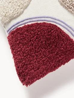 Westwing Collection Funda de cojín capitoné con mechones decorativos Coraline