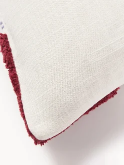 Westwing Collection Funda de cojín capitoné con mechones decorativos Coraline