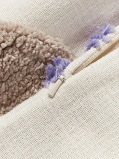 Westwing Collection Funda de cojín capitoné con mechones decorativos Coraline