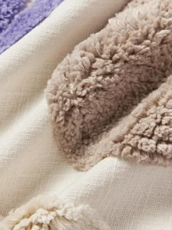 Westwing Collection Funda de cojín capitoné con mechones decorativos Coraline