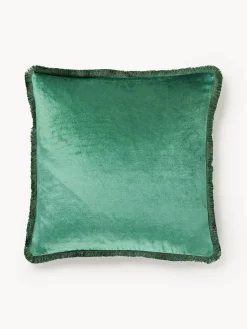 Westwing Collection Funda de cojín con flecos Nikita