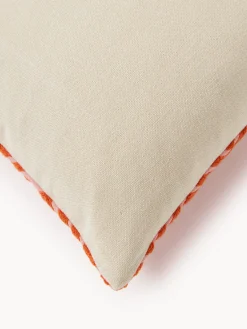 Westwing Collection Funda de cojín con inscripción bordada Whatever^ Mantas|Cojines Decorativos