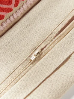 Westwing Collection Funda de cojín con inscripción bordada Whatever^ Mantas|Cojines Decorativos