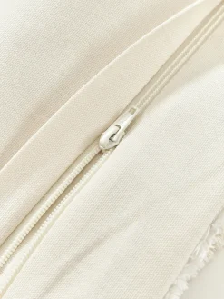 Westwing Collection Funda de cojín de algodón con tejido capitoné Sela^ Mantas|Cojines Decorativos