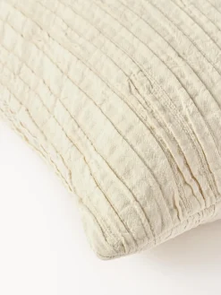 Westwing Collection Funda de cojín de algodón con plisado Artemis^ Mantas|Cojines Decorativos