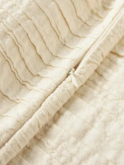 Westwing Collection Funda de cojín de algodón con plisado Artemis^ Mantas|Cojines Decorativos