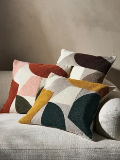 Westwing Collection Funda de cojín de algodón estampado abstracto Nomi