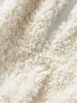 Westwing Collection Funda de cojín de borreguillo Dotty