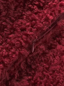 Westwing Collection Funda de cojín de borreguillo Dotty