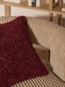 Westwing Collection Funda de cojín de borreguillo Dotty