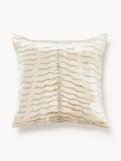 Westwing Collection Funda de cojín de jacquard de viscosa Helene