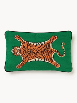 Jonathan Adler Funda de cojín de lana Tiger^ Cojines Decorativos|Mantas